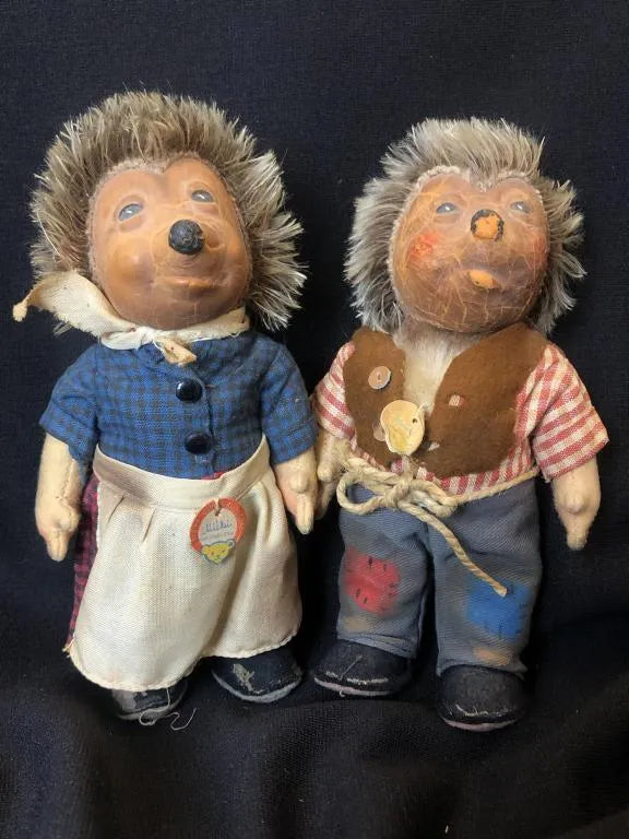 Pair of Early Steiff Hedgehogs