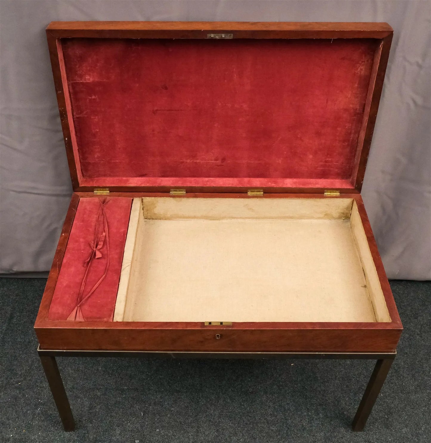 19th C. Campaign/Gun Case Table, English