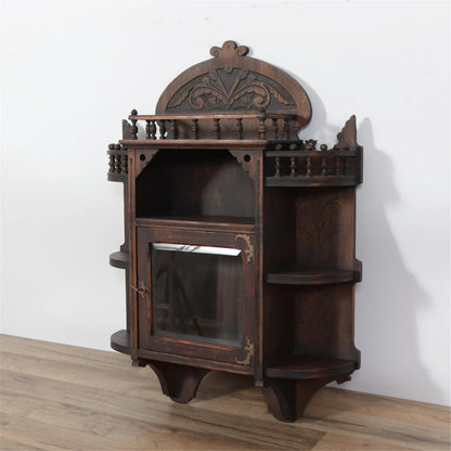 Aesthetic Mvmt. Cherry Hanging Cabinet, 19C.