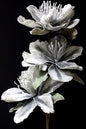 3 Stem Grey Foam Flower