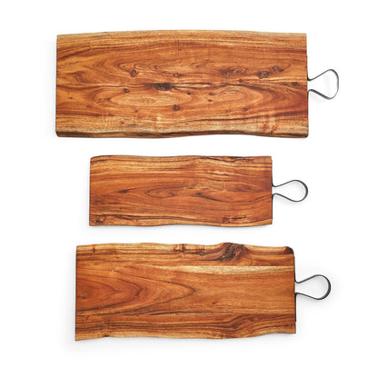 Serving Boards with Iron Handles