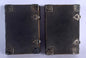 A pair of 17th Century Silver Mounted Shagreen Mounted Bibles