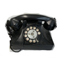 Black Rotary Phone