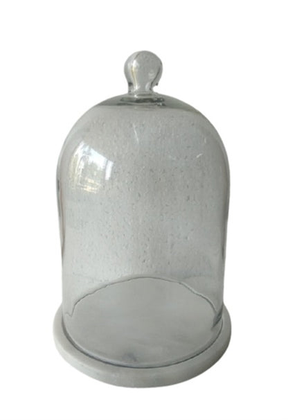 Glass Bell Jar w/Marble Base