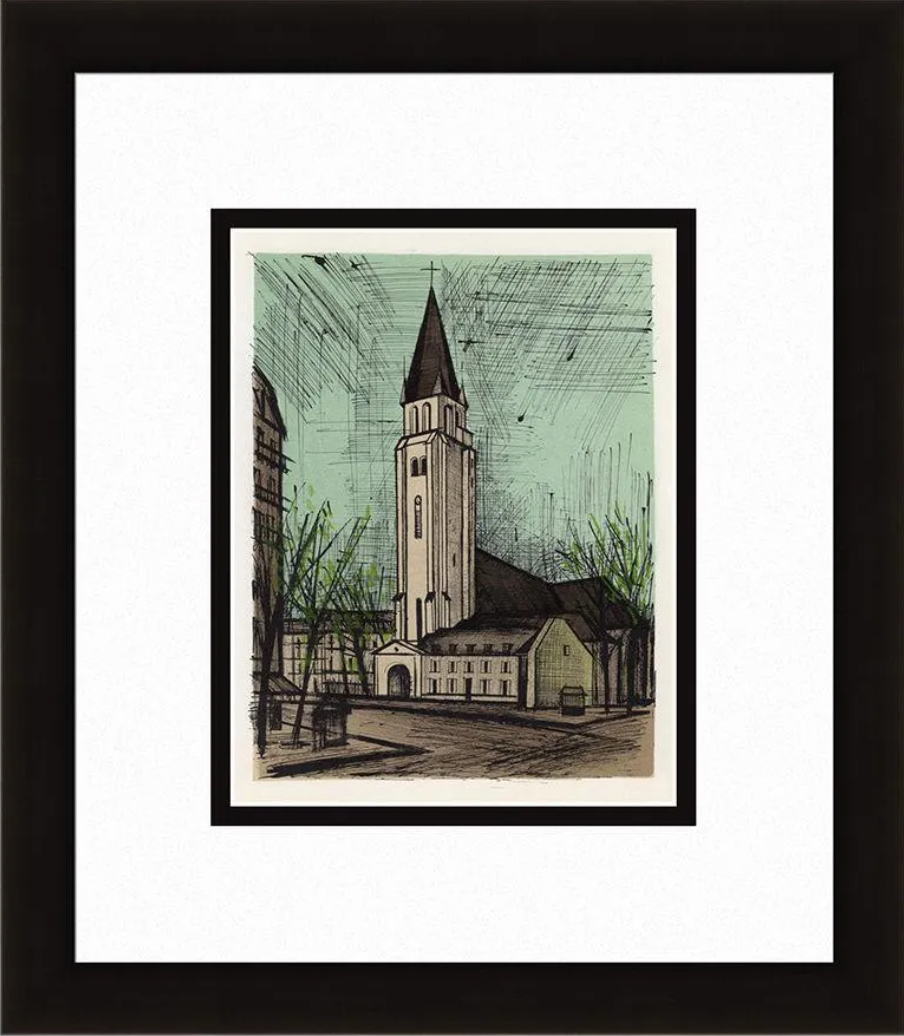 Bernard Buffet Saint Germain des Pres 1967 lithograph