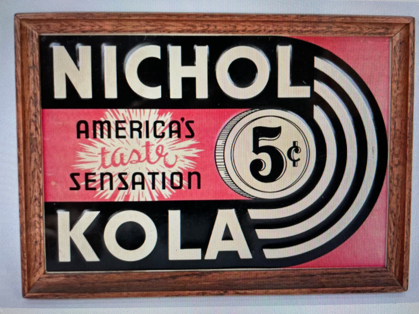 Nichol Kola Metal Sign