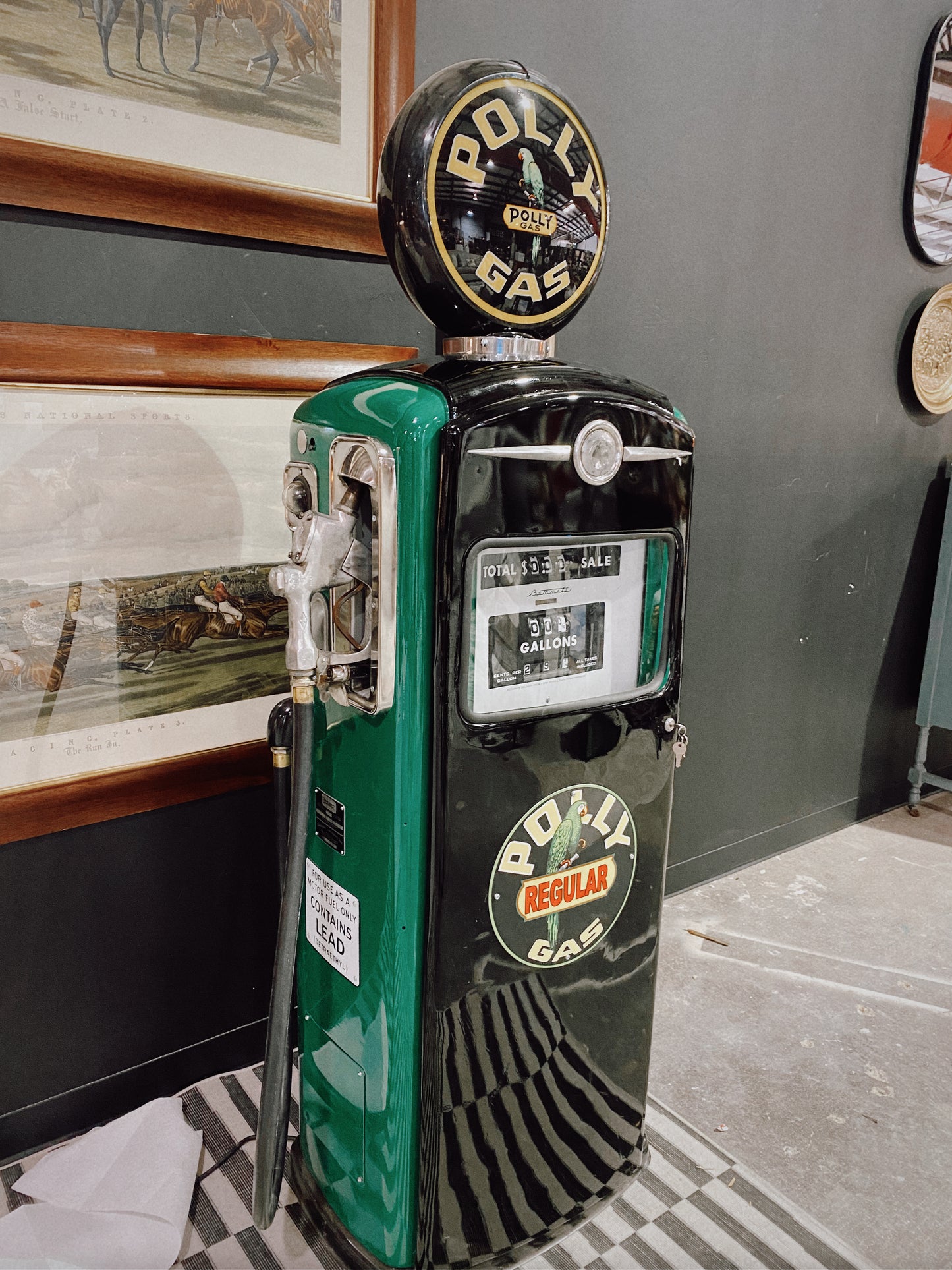 1950's Polly Gas Pump, Restored