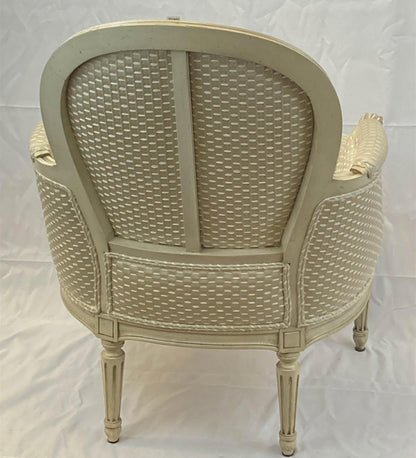 Karges French Bergere Feather Armchair