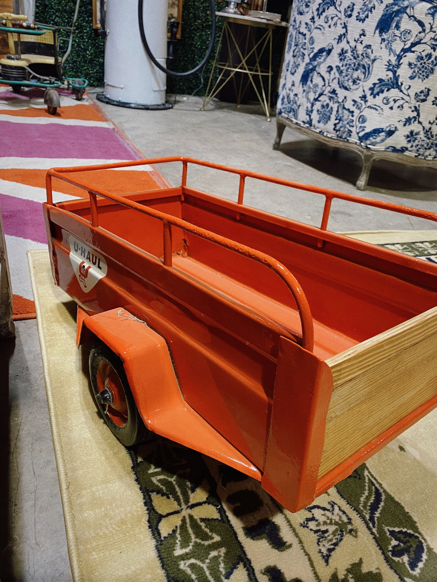 1950s UHaul Peddle Car Trailer, Restored