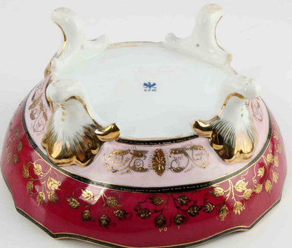 19TH CENTURY ROYAL BERLIN KPM FOOTED BOWL