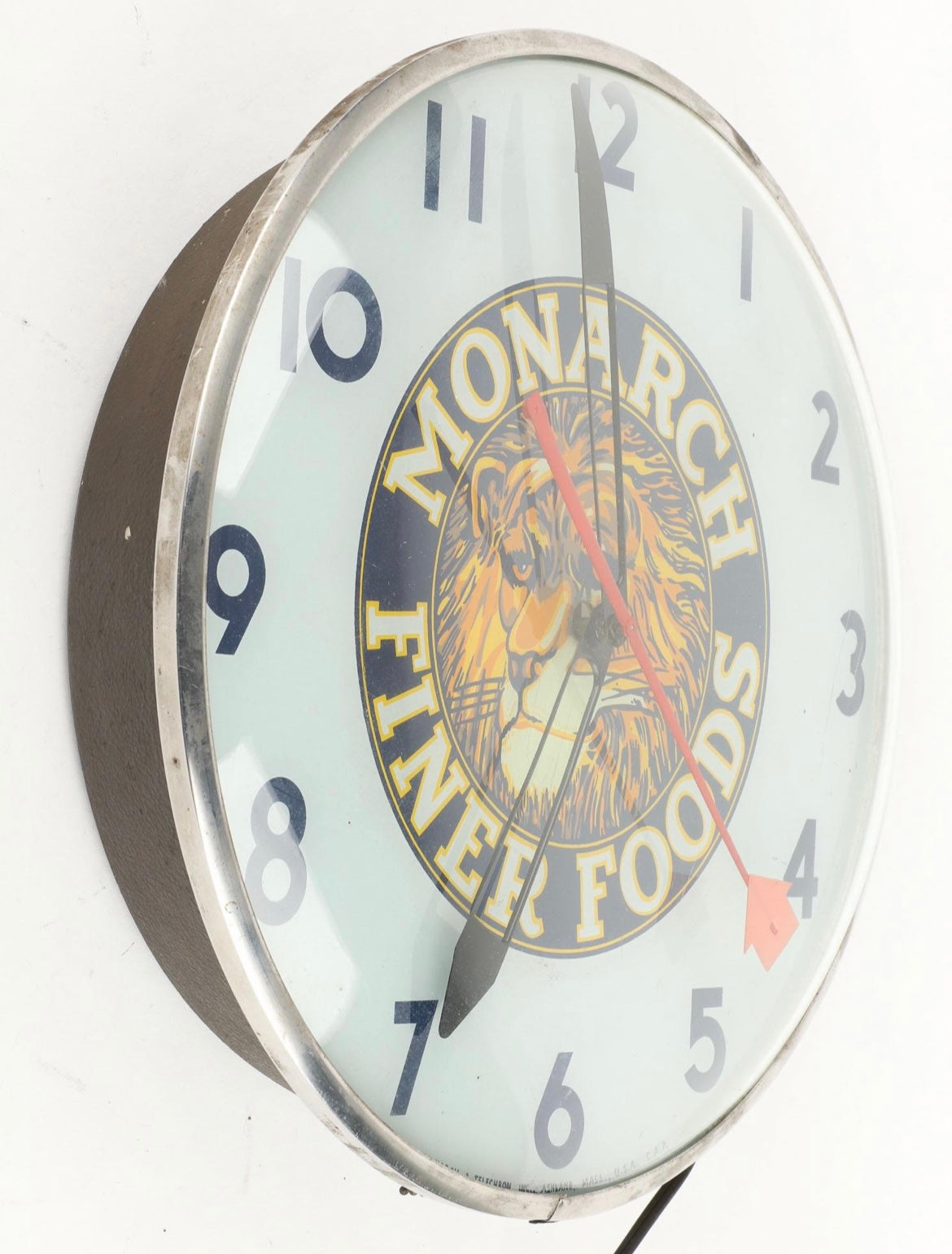 1950s Monarch Foods Lighted Clock