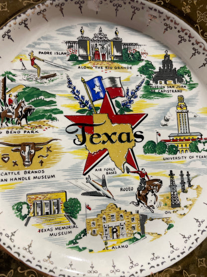 Rare 1940s Texas Collectors Plate