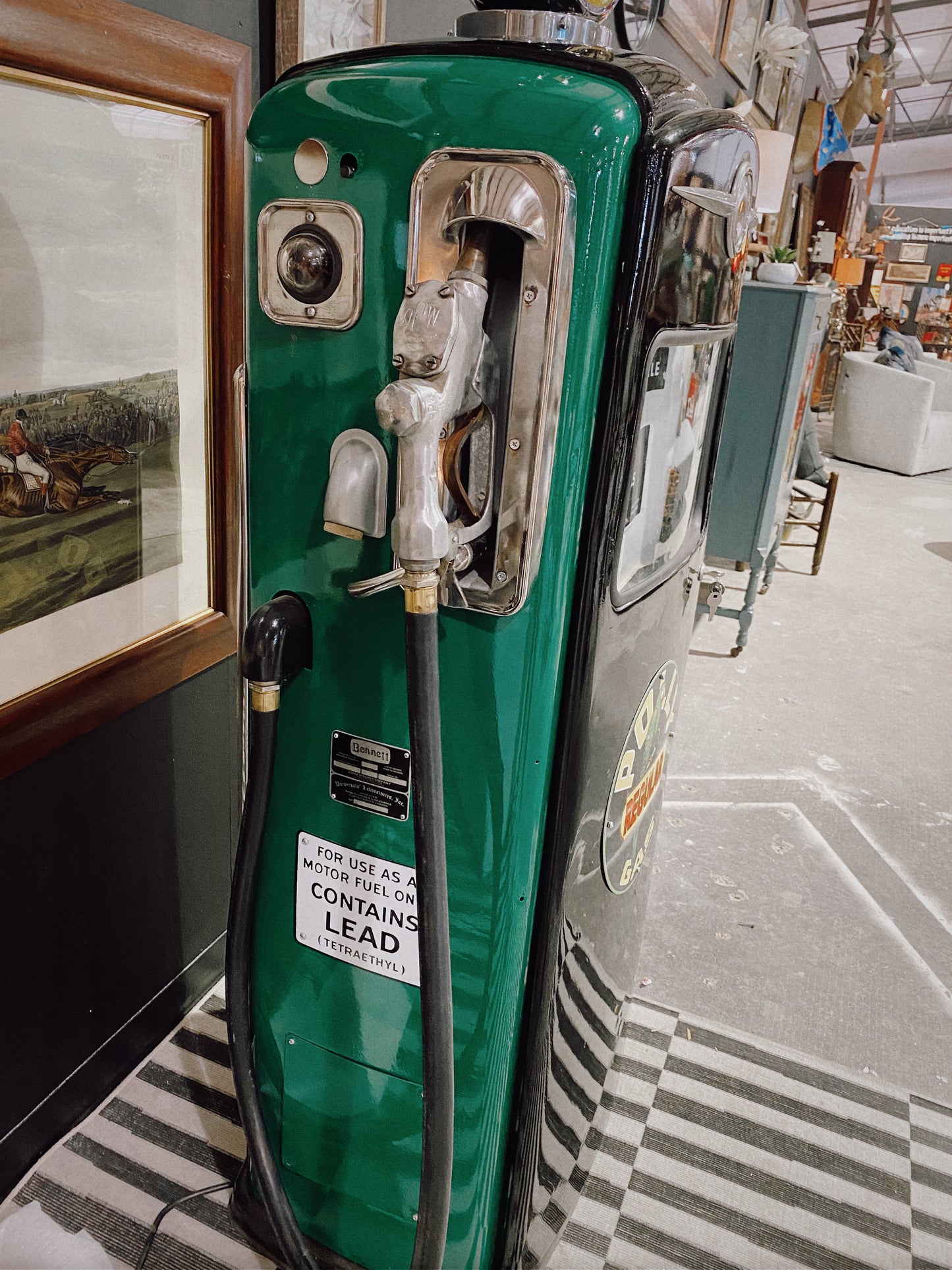 1950's Polly Gas Pump, Restored