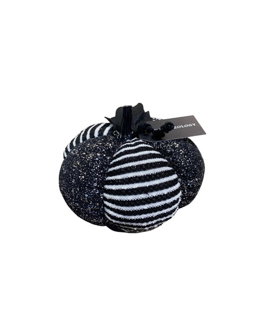 Silver & Black Sequin Pumpkin