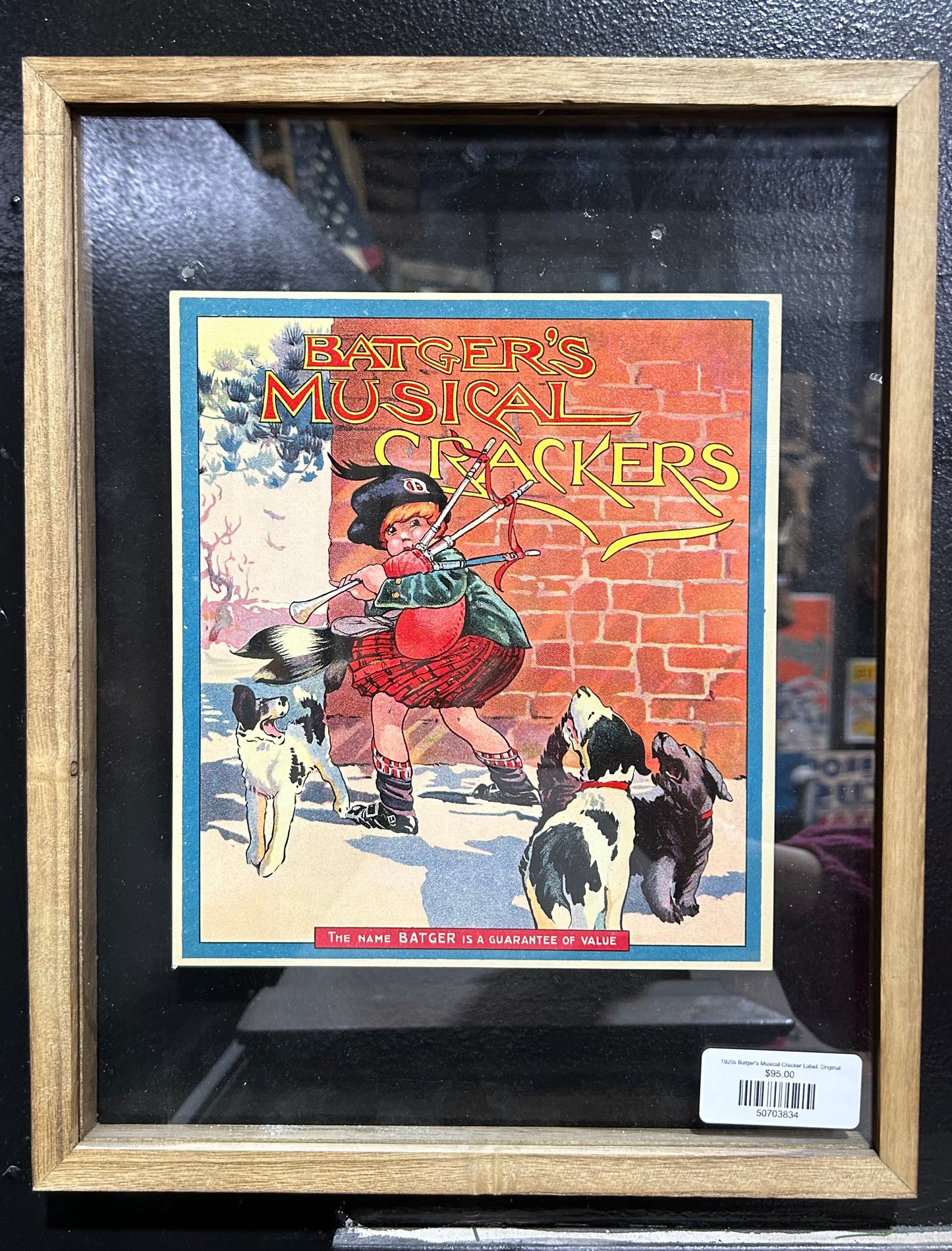 1920s Batger's Musical Cracker Label, Original