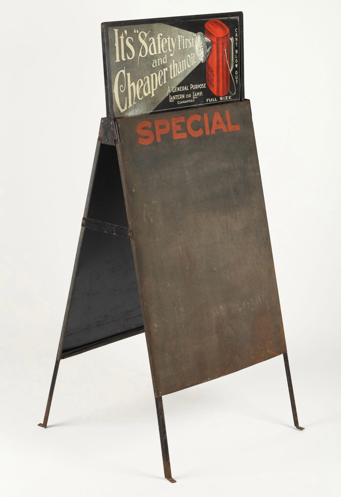 Dad's Electric 1920s Lantern Curb Chalkboard Sign