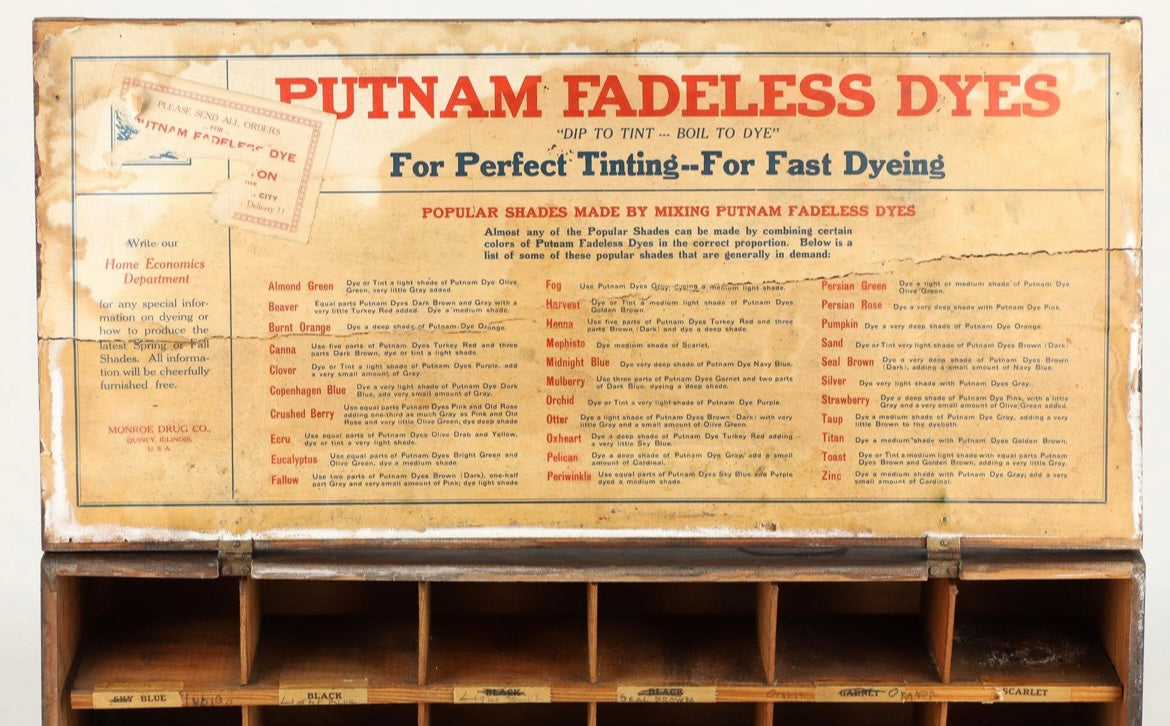 1920s Putnam Package Dye Cabinet