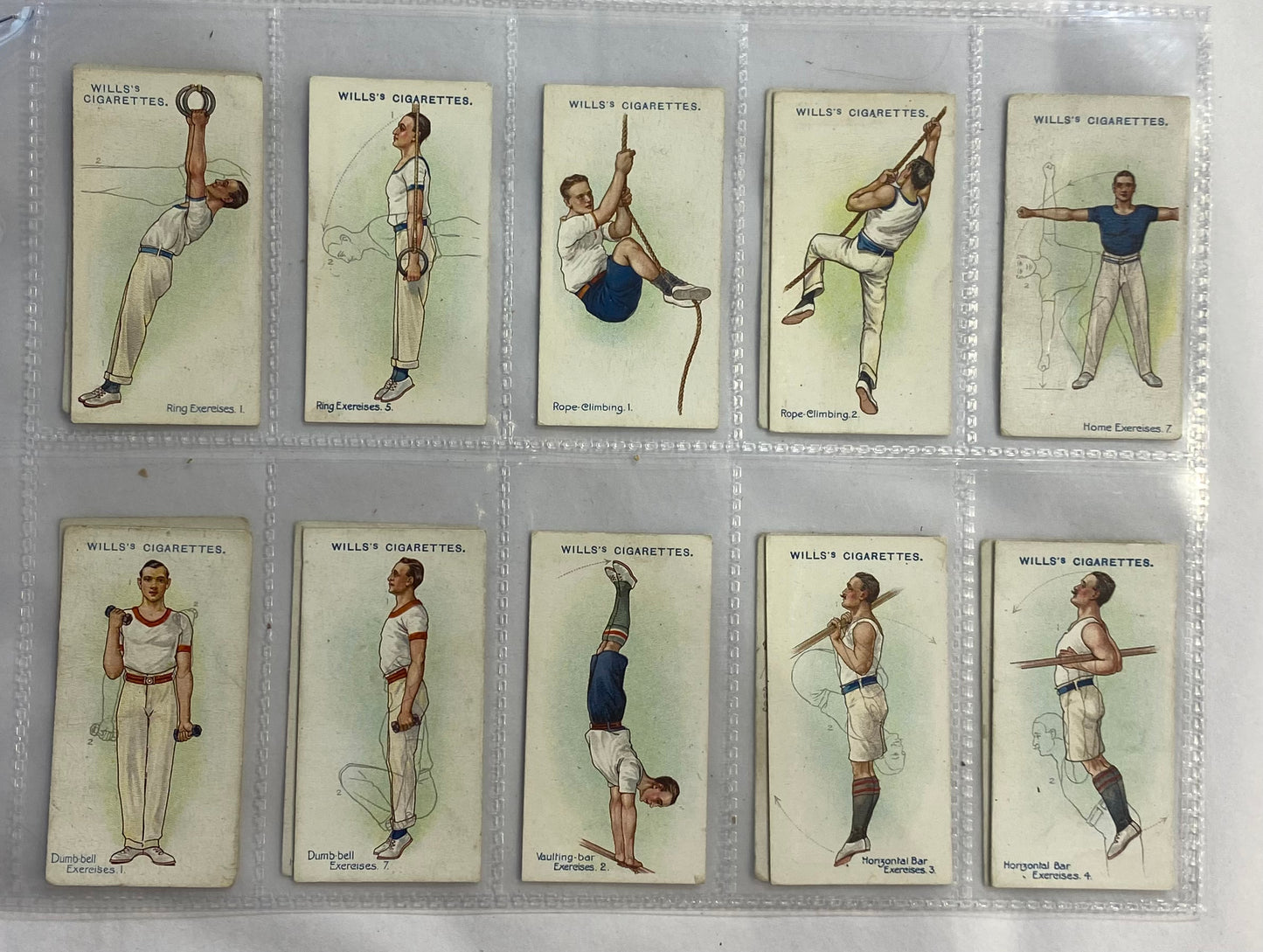 1930s Tobacco Cards, Exercise