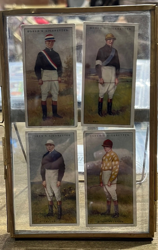 Gold Double framed Horse Jockey