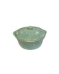 1930s Lidded Casserole Dish, Aqua