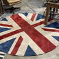 Union Jack 8’ Round Rug