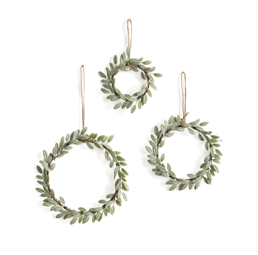 Lambs Ear Wreath Ornaments