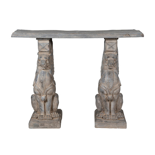 Stone Lion Motif Table